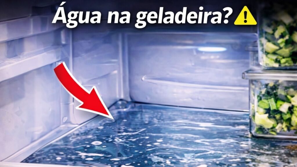 Agua vazando para dentro da geladeira, o que fazer?